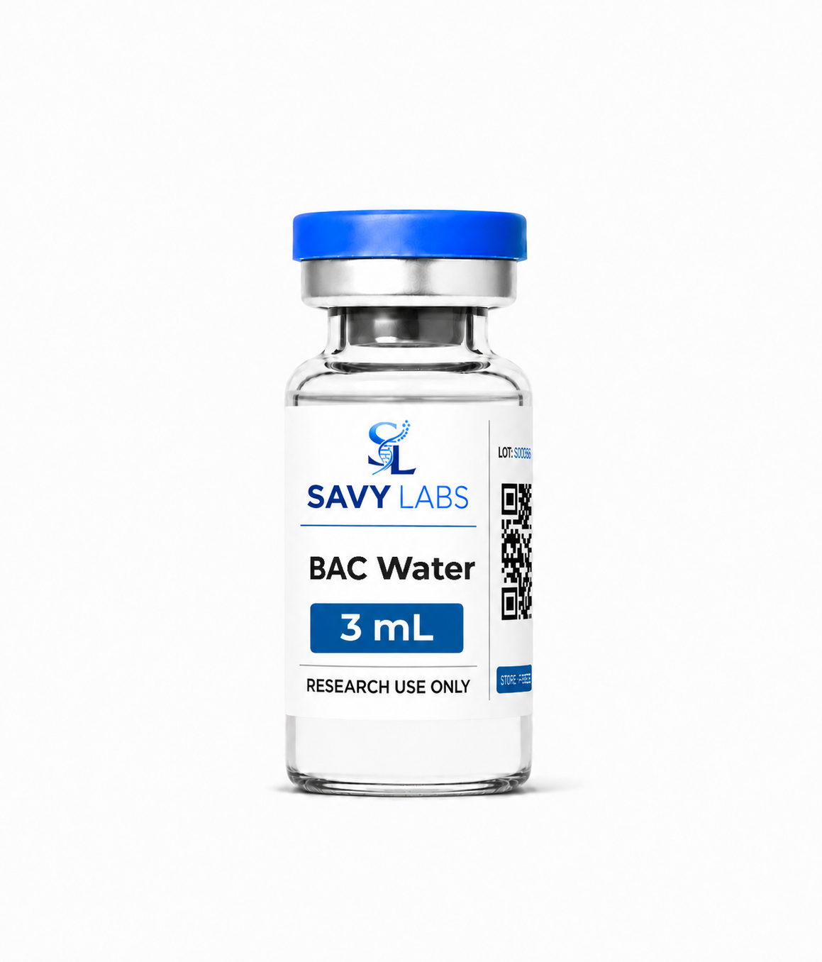 BAC Water 3 mL vial